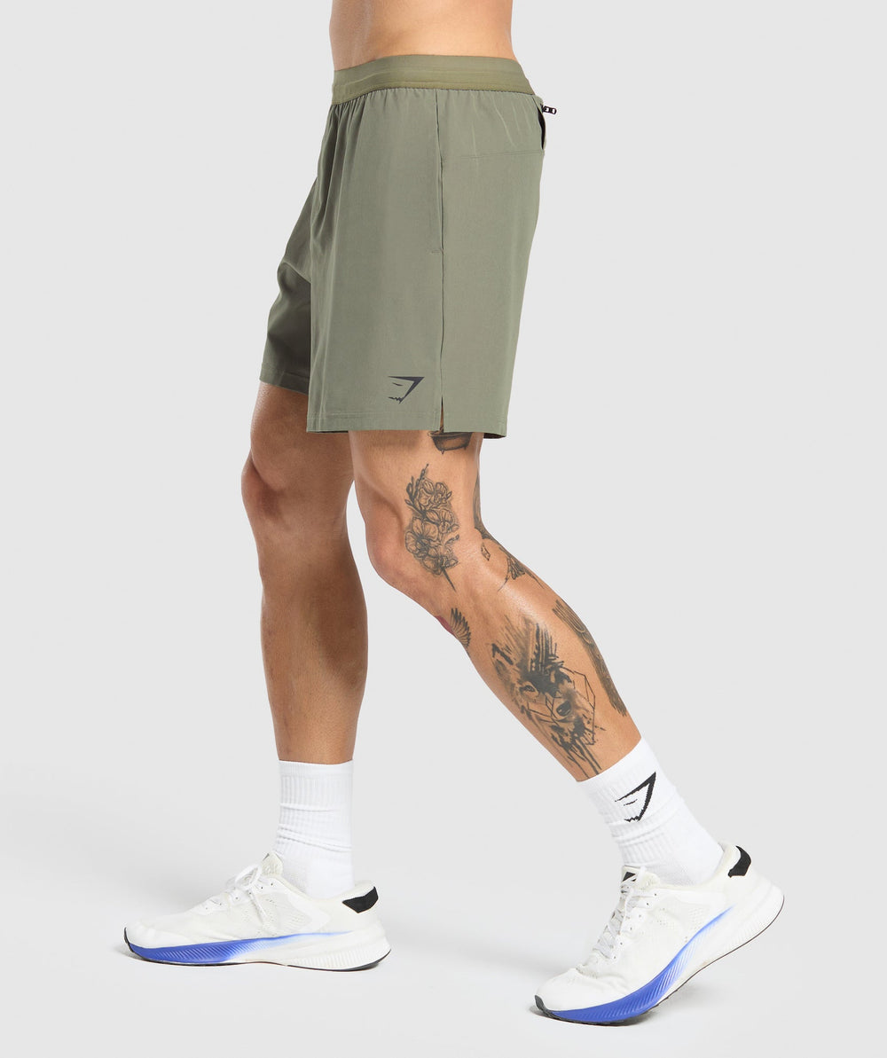 Land to Water 6" Shorts - Base Green
