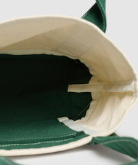 Collegiate Mini Tote - Oat White/Classic Green