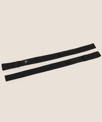 Silicone Lifting Straps - Black