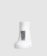 Tab Running Socks - White