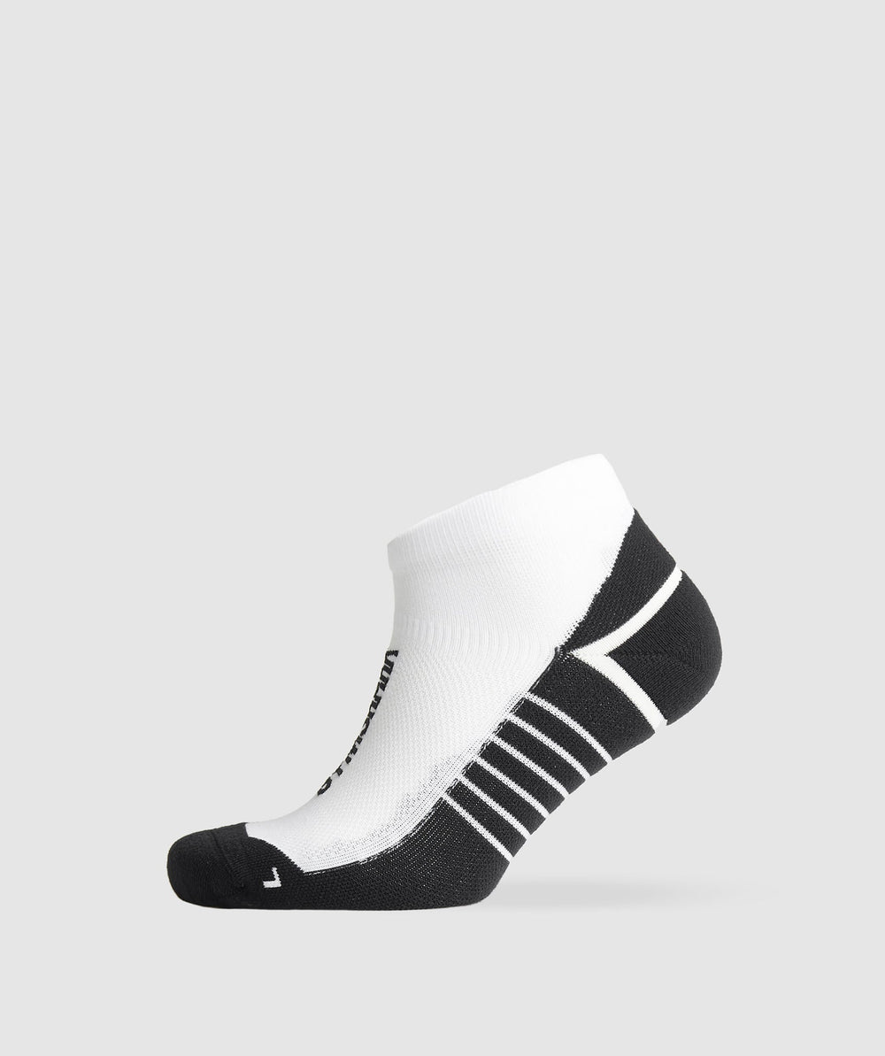 Tab Running Socks - White/Black