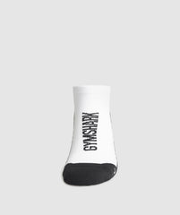 Tab Running Socks - White/Black