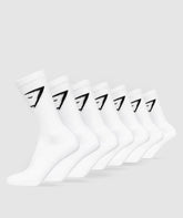 Crew Socks 7pk - White