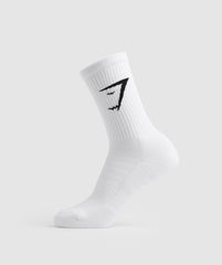 Crew Socks 3pk - White
