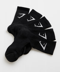 Crew Socks 5pk - Black