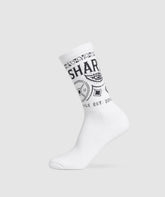 Bandana Crew Sock - White