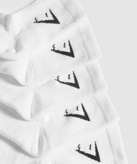 Midi Socks 5pk - White
