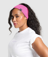 Diffuse Single Layer Sweat Headband - Fetch Pink