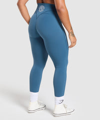 Legacy Logo Leggings - Success Blue