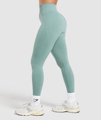 Corset Seamless Leggings - Celeste Blue