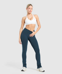 Heavyweight Washed Leggings - Heavy Blue