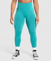 Glute Boost Seamless Leggings- Bondi Teal/Artificial Teal