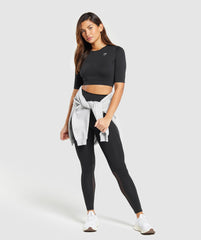 Everyday Mesh Legging - Black