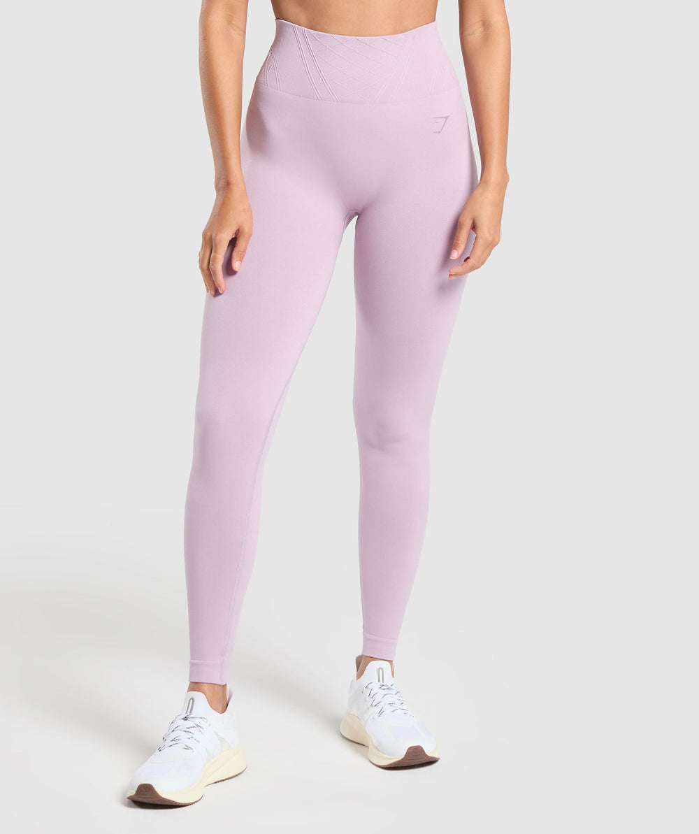 Corset Seamless Leggings - Warm Lilac