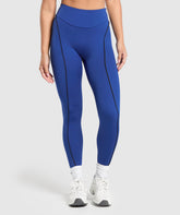 Contour Leggings - Wave Blue/Black