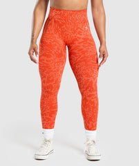 Adapt x Whitney Leggings - Flare Orange/Sorbet Orange