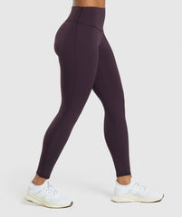 Elevate Leggings - Plum Brown