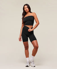 everywear Warp Knit Tube Top - Black