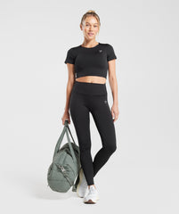 Everyday Cap Sleeve T-Shirt - Black
