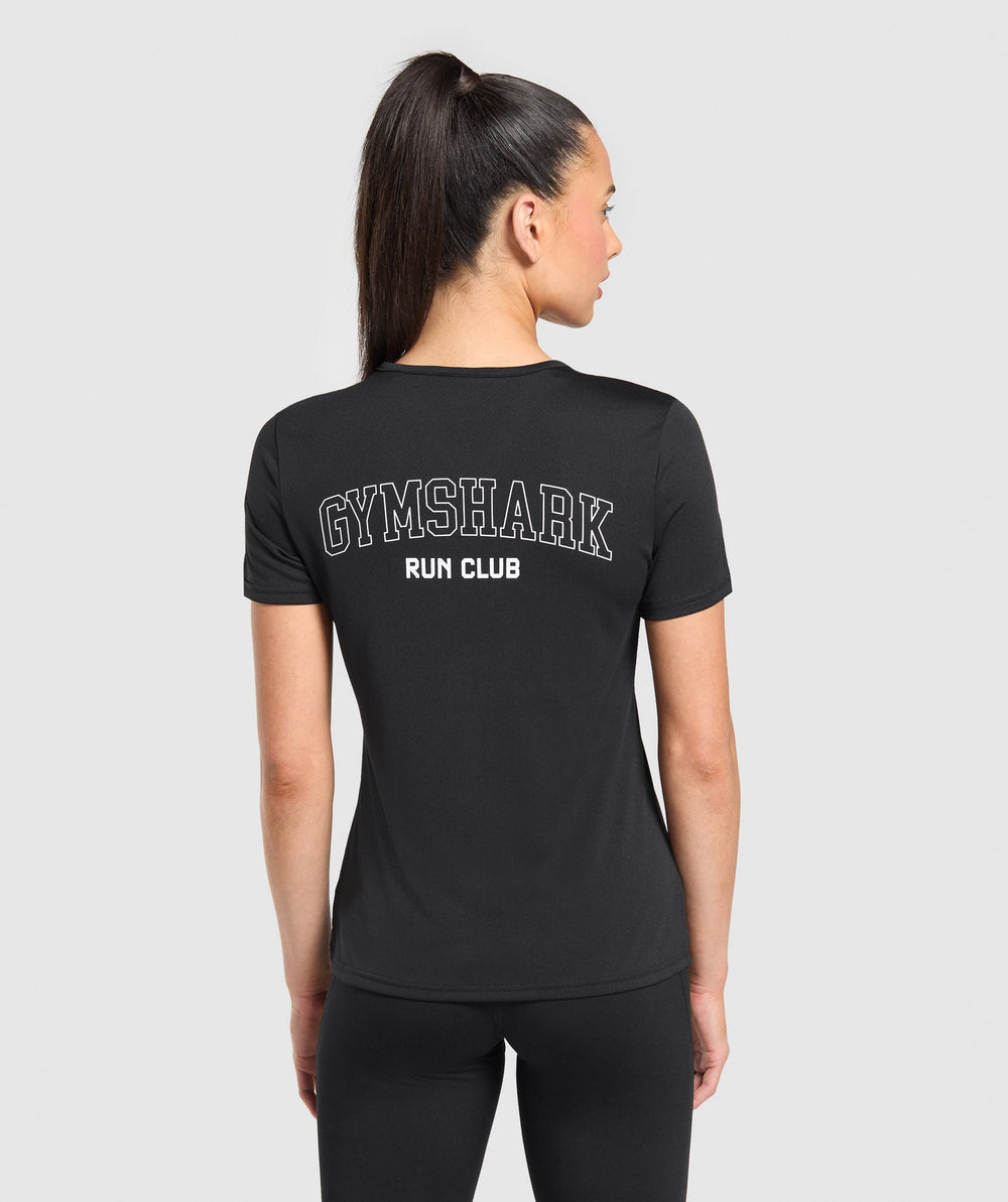 Run Club Graphic T-Shirt - Black