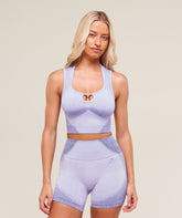 Diffuse Seamless Cropped Tank - Fresh Lilac/Cobalt Purple
