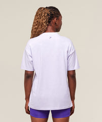 Heavy Duty Graphic Oversized T-Shirt - Fresh Lilac