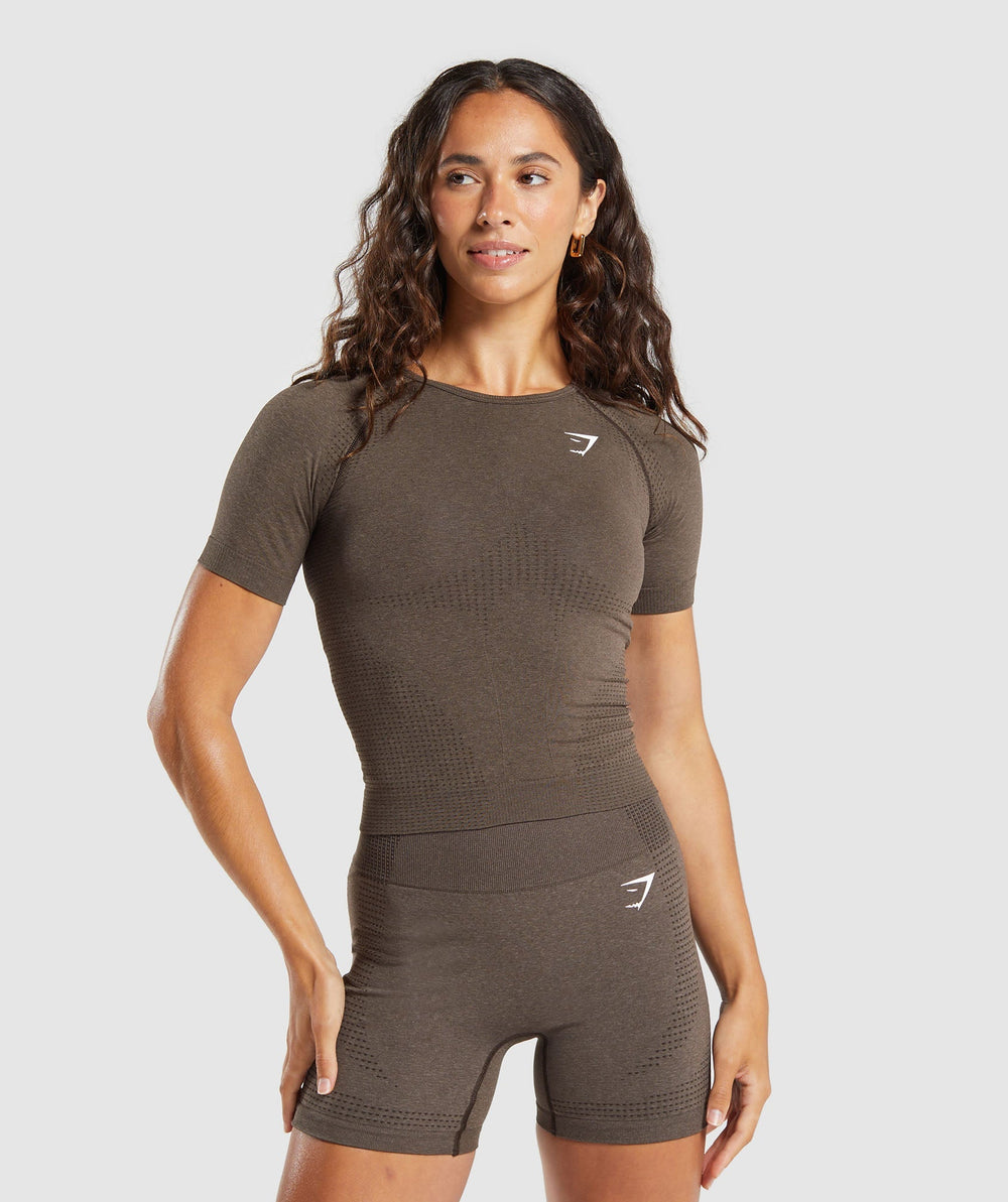 Vital Tight T-Shirt - Penny Brown Marl