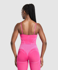 Apex Seamless Midi Tank With Shelf - Valley Pink/Sour Pink