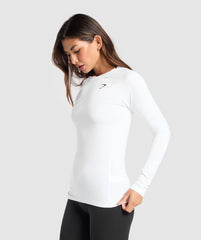 Training Baselayer Long Sleeve Top - White
