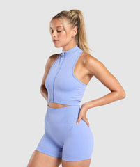 Corset Seamless Crop Tank - Lift Blue
