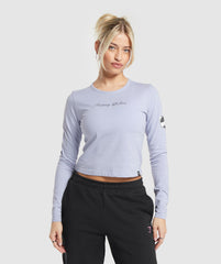Tattoo Midi Long Sleeve T-Shirt - Silver Lilac