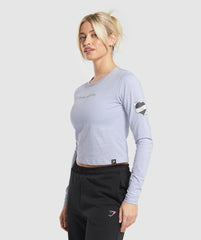 Tattoo Midi Long Sleeve T-Shirt - Silver Lilac