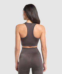 Vital Shine Limited Edition Crop Top - Greyed Purple