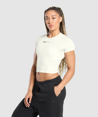 Soft Life Baby Tee - Soft White
