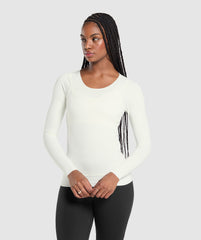 Rest Day Luxe Long Sleeve Top - Soft White
