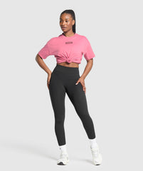 Block Oversized T-Shirt - Sunset Pink
