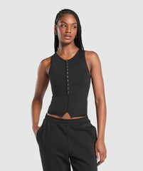 Rest Day Tank With Shelf - Black