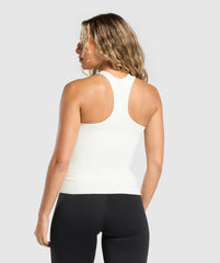 Rest Day Luxe Racer Tank - Soft White