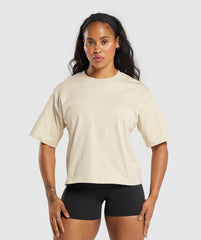 Heavyweight Cotton T-Shirt - Ecru White