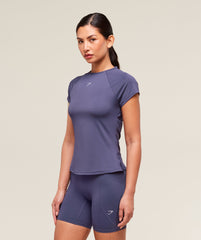 Running Back Vent T-Shirt - Weighted Purple