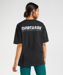 Fraction Oversized T-Shirt - Black/White