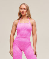 Adapt X Whitney Animal Seamless Midi Tank - Sour Pink/Vibrant Pink