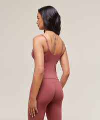 Soft Sculpt Tank With Shelf - Washed Berry Pink
