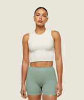 everywear Ribbed Body Tank - Soft White