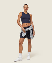 everywear Ribbed Body Tank - Heavy Blue