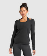 Elevate Long Sleeve Top - Black