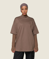 GS x Leana Deeb Oversized T-shirt - Soul Brown