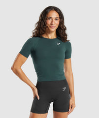 Vital Tight T-Shirt - Woodland Green Marl