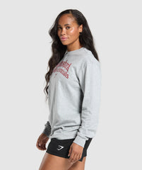 Lifting Essentials Long Sleeve Top - Light Grey Core Marl