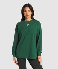 Fraction Long Sleeve T-Shirt - Conditioning Green